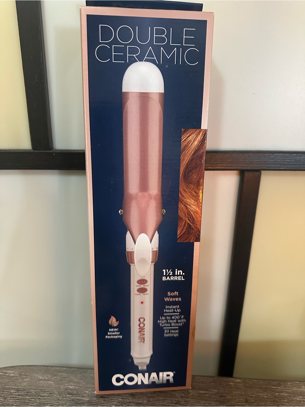 Conair Double Ceramic 1.5" Barrel Curling Iron - Rose Gold